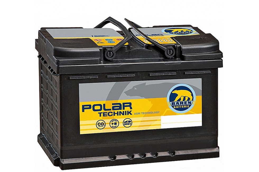 Аккумулятор BAREN Polar Technik AGM 80 a/h R 760A